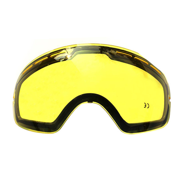 Hot !double Brightening Lens For Ski Goggles Night Of Model Number Gog-201 For Weak Light Tint Weather Cloudy Ski Mask