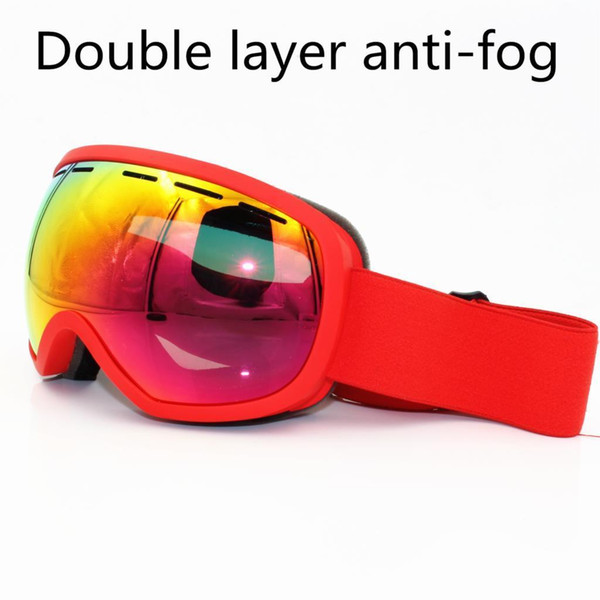 Brand Ski Goggles Uv400 Double Layers Anti-fog Big Ski Mask Glasses Polarized Sunglasses Skiing Men Women Snow Snowboard