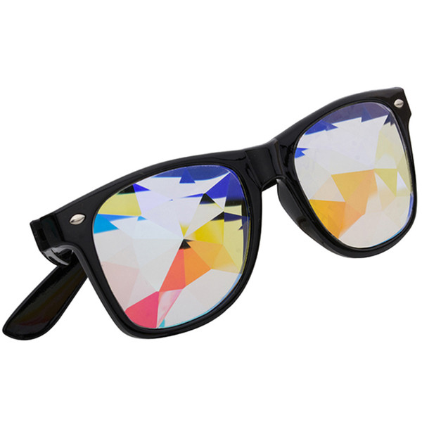 Kaleidoscope Glasses Luxury Female Sunglasses Rave Festival Party Edm Outdoor Sunglasses Diffracted Lens Oculos De Sol