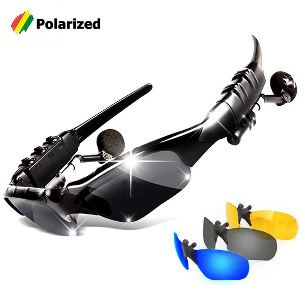 Bluetooth Outdoor Sports Sunglasses Google With Headphone Earbuds Telephone Driving Mp3 Music Sun Glasses