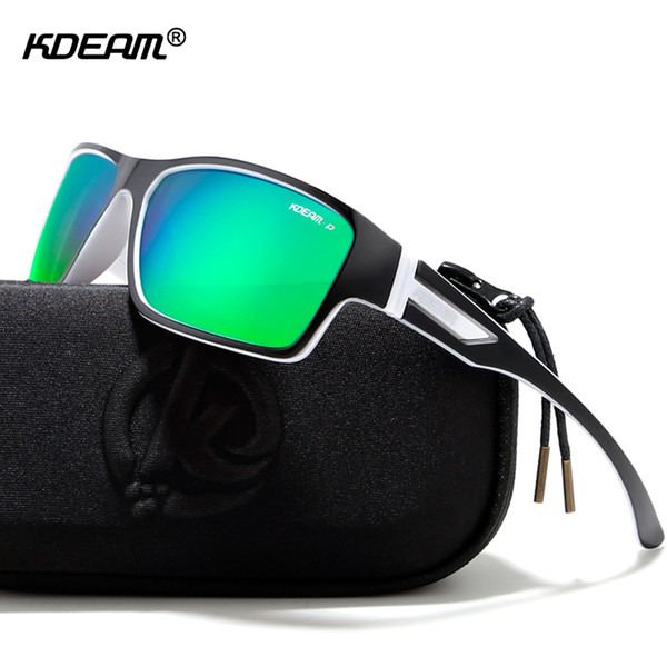 Outdoor Polarized Sunglasses Goggles Men Sun Glasses 100%uv Zipper Case Included Sports Eyewear Kd510