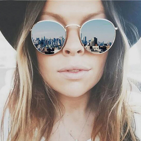 Fashion Colorful Round Sunglasses Women Luxury Metal Sunglasses Summer Outdoor Uv400 Eyewear Female Zonnebril Dames