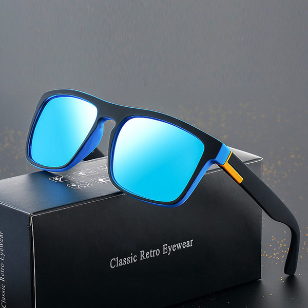 Sports Polarized Sunglasses Men Square Outdoors Coating Mirror Brand Designer Sun Glasses For Women Driving Fishing Uv400
