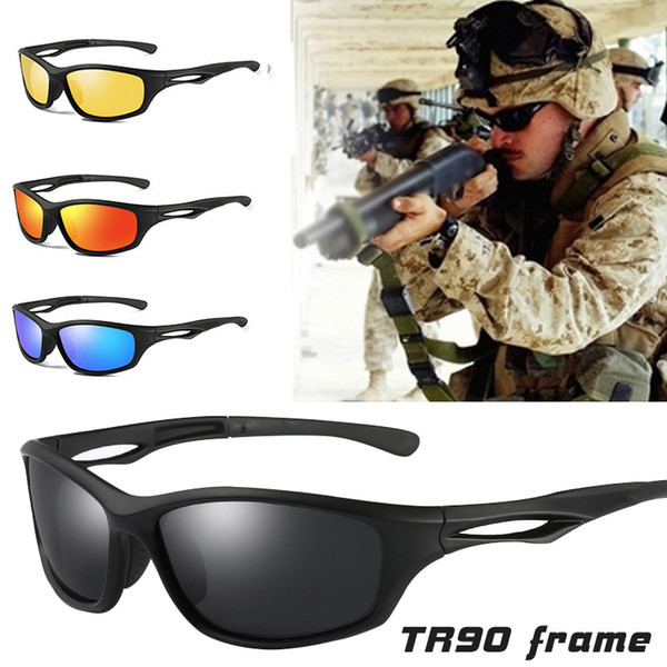 Men Polarized Sunglasses Tr90 Frame Outdoor Tactical Sun Glasses Driving Male Brand Design Military Eyewear Gafas De Sol Hombre