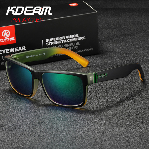 Kdeam Sport Sunglasses Polarized Men Square Sun Glasses Outdoor Women Brand Design Summer Uv400 With Original Case Kd505