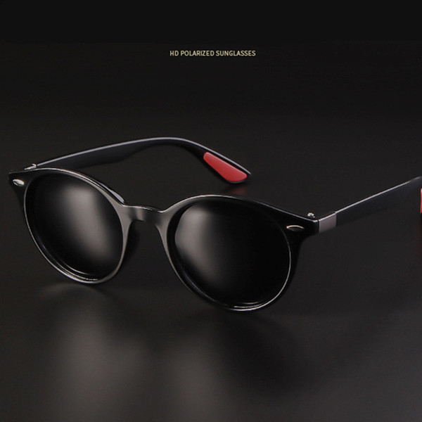 Polarized Sunglasses Men Women Reflective Round Sun Glasses Uv400 Driving Coating Fishing Sport Outdoor Eyeglasses