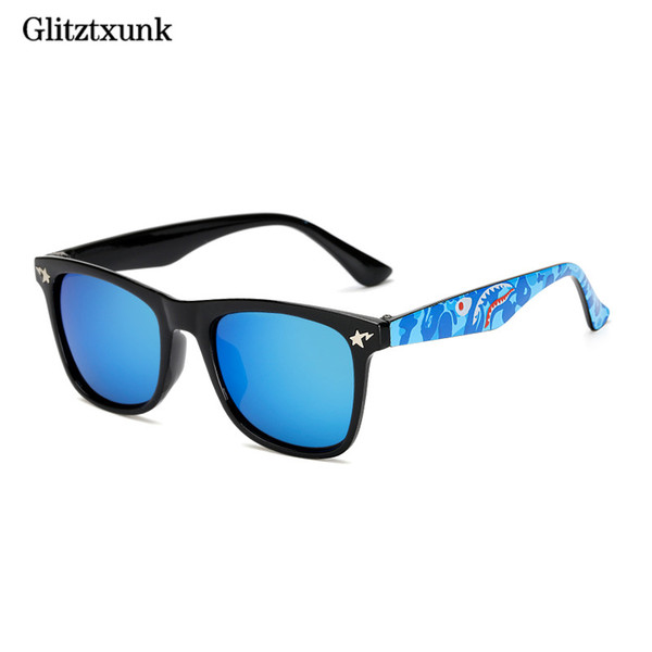 Glitztxunk Fashion Children Sunglasses Black Frame Color Uv400 Square Retro Kids Sun Glasses Boys Girls Babys Outdoor Eyewear