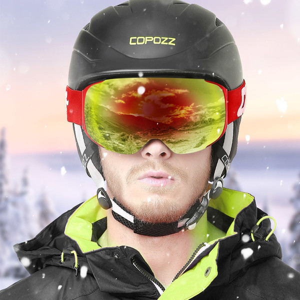 C Magnetic Ski Goggles With Quick-change Lens And Case Set 100% Uv400 Protection Anti-fog Snowboard Goggles For Men & Women