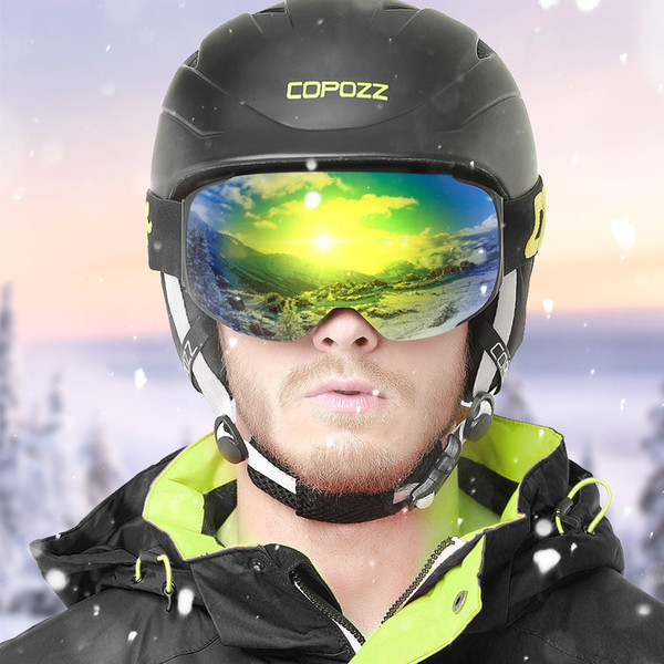 Magnetic Ski Goggles With Interchangeable Yellow Lens Anti-fog And Uv400 Protection Snowboard Goggles For Adult Men Women