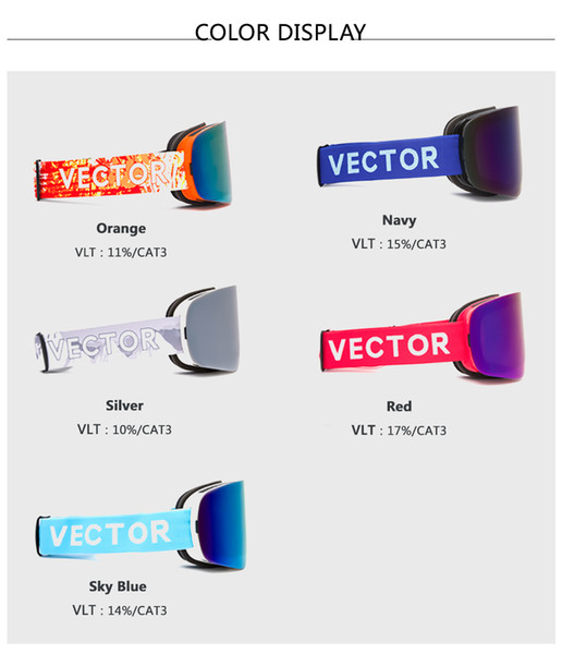 Ski Goggles Men Women Double Lens Uv400 Anti-fog Snowboard Skiing Glasses Big Mask Snow Eyewear
