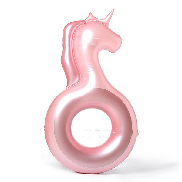 Mermaid Sequins Inflatable Floats Summer Pinkycolor Transparent Swimming Circle Adult Security Solid Portable Fold Anti Wear Hot Sale 25klI1