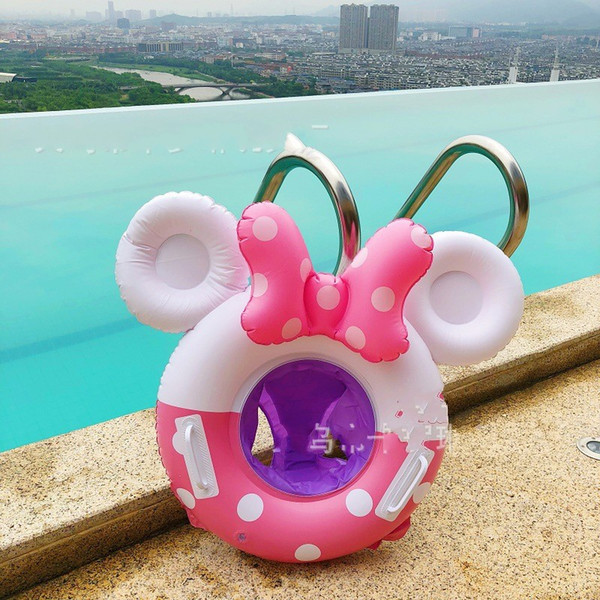 PVC Thickening Inflatable Floats Pink Cartoon Children Swimming Circle Thickening Anti Wear Eco Friendly Portable Fold Hot Sale 17 8klI1