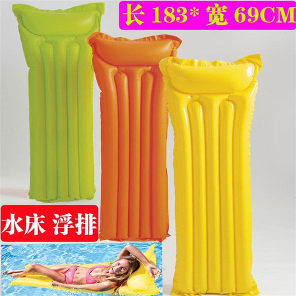 Outdoor Water Swim Floating Bed Sea Air Cushion Floatings Row Environment Protection Men Women Yellow Convenient 9 3jn C1