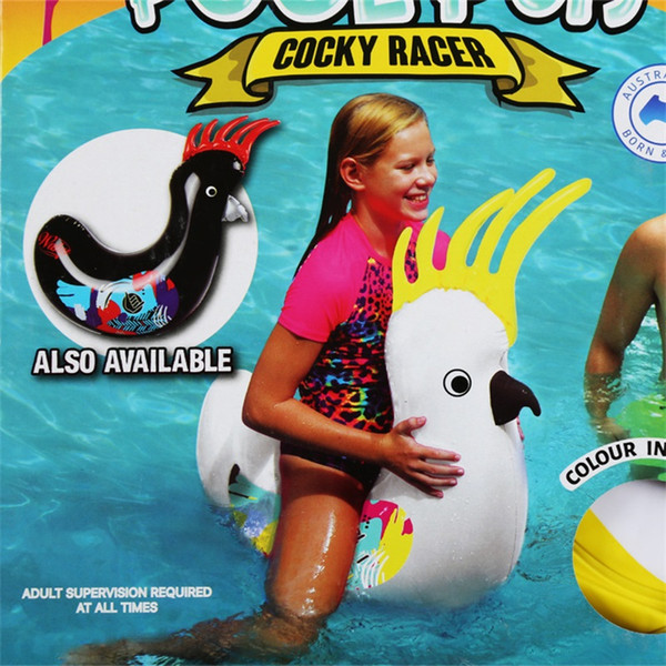 Mounts Swimming Ring Animal Floating Row Kids Aquatic Inflatable Toys Outdoor Appliance Portable Various Styles 13csf1