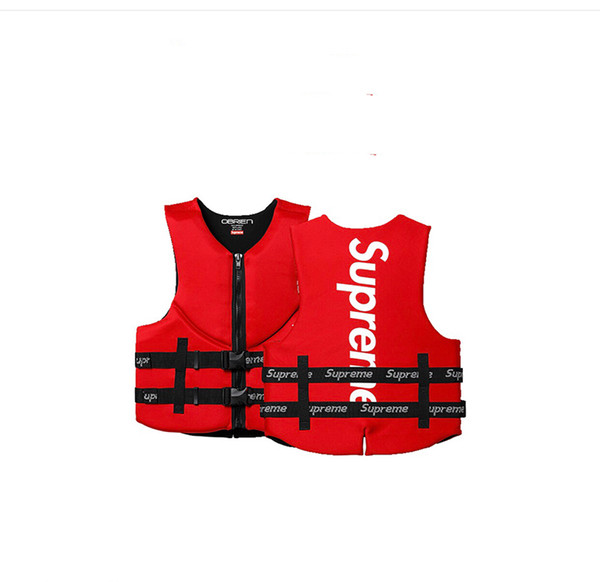 Clone Red Life Vest And Buoy Adult Buoyancy Life Jacket Protection Waistcoat Summer For Swimming Fishing Rafting Surfing