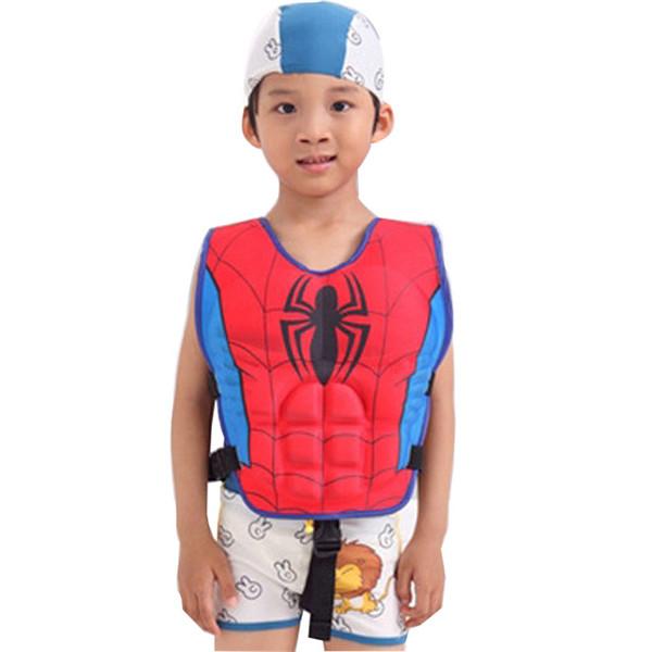 Carton Super Hero Bat Spider Man Child Life Vest Jacket Kids Lifejacket Fishing Life Jacket for Children Swimming Vest