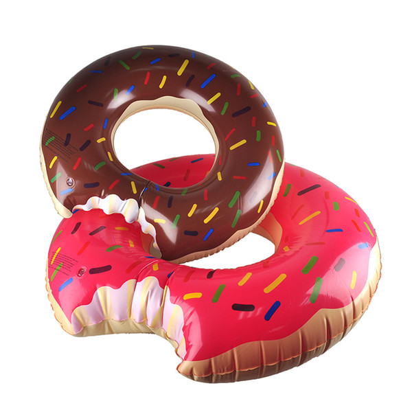 Outdoor Donut Pool Inflatable Floats Pool Toys Swimming Float 90cm 120cm Floats Inflatable Donut Swim Ring Summer Gear Water Toy 2506007
