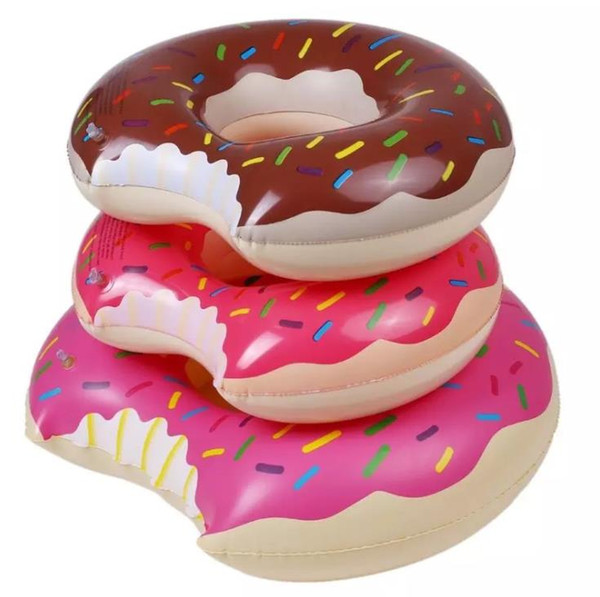 Sweet Dessert Giant Pool Floats Adult Super Large Gigantic Doughnut Pool Inflatable Life Buoy Swimming Circle Ring DLH078