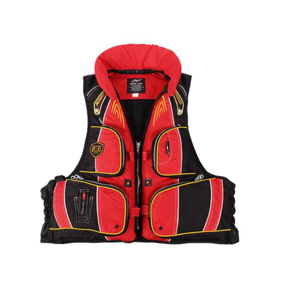 Mounchain Unisex Professional Outdoor Fishing Vest Sport Safety Life Jacket Fishing Jacket Tackle Floating Vest