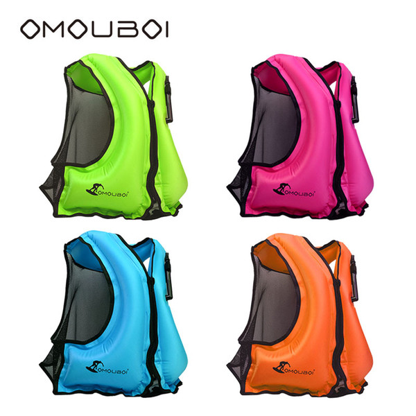 Freeshipping OMOUBOI Unisex Surfing Inflatable Safety Jacket Water Sports Security Air Inflating Life Jacket