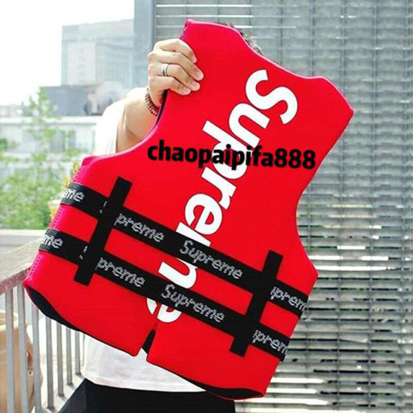 Clone Red Life Vest And Buoy Adult Buoyancy Life Jacket Protection Safety Waistcoat Summer For Swimming Fishing Rafting Surfing