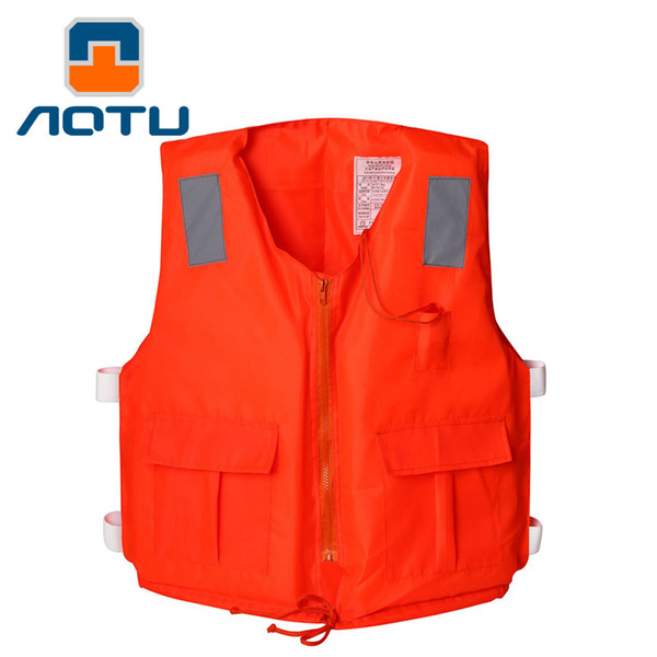 AOTU Professional Adult Bag Zipper Lifejackets with Whistles Drifting Foam Fishing Jacket Swimming 213