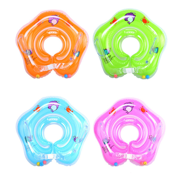 Swimming Baby Pools Accessories Baby Inflatable Ring Neck Inflatable Wheels for Newborns Bathing Circle Safety Neck Float