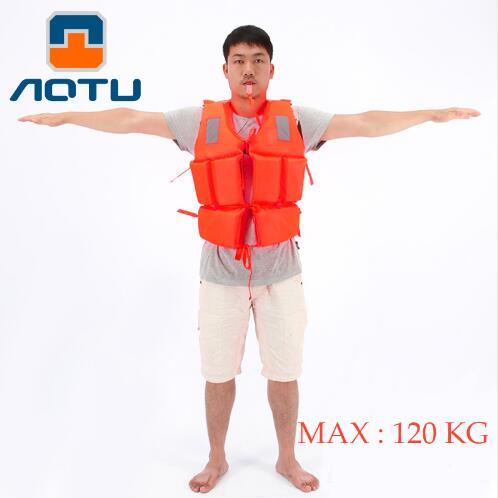 Professional Adult Working Life Jacket + Whistle Foam Vest Survival SuitOutdoor Swimwear Water Sport Swimming Drifting Fishing