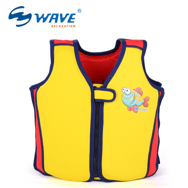 WAVE Baby life Vest Jacket 2-7 Years Child Swim Trainer Buoyancy Swimsuit float Piscine Swimming Pool Accessories float Piscine