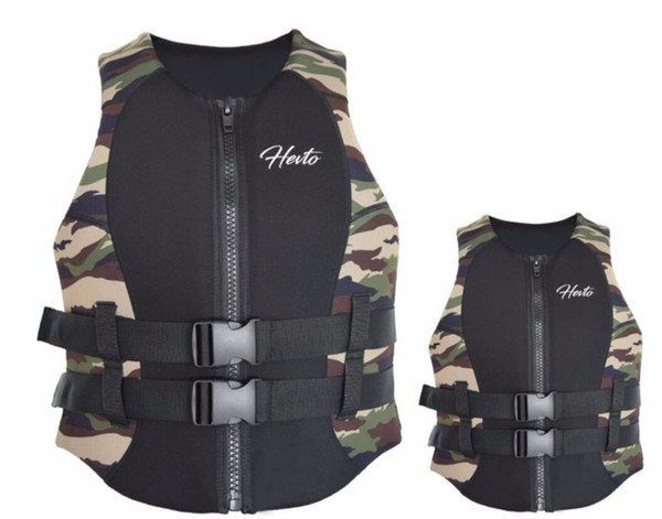 Camouflage vest, adult child, men's and women's flood control lifesaving vest, water sports vest