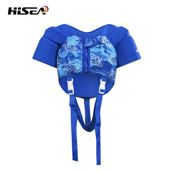 2018 Kids Life Jacket front zipper Short Sleeve Neoprene Form Safe Vest for boys and girls Pink Blue Printed
