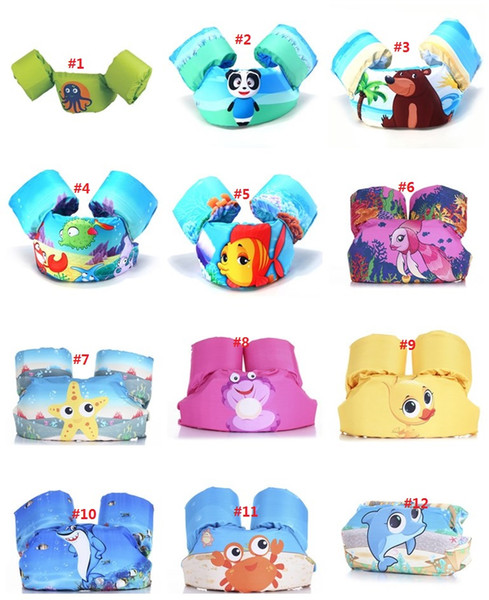 Children swimwear life jackets buoyancy vest baby floating clothes safety jacket swimming arm foam lifebuoy 23 styles mk529