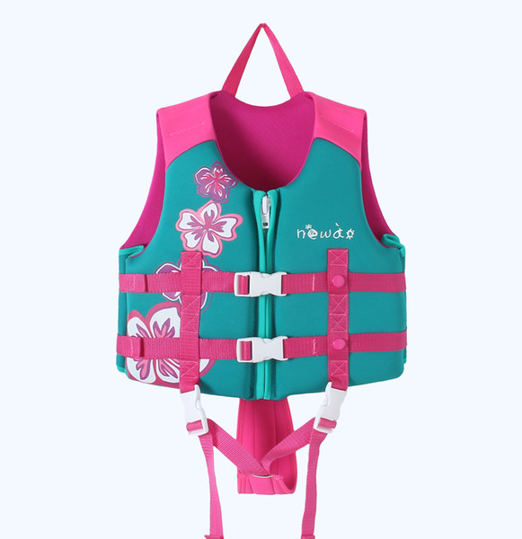wholesale Kids girls new style pink Life Jacket floating vest aid for children 1-12 years old