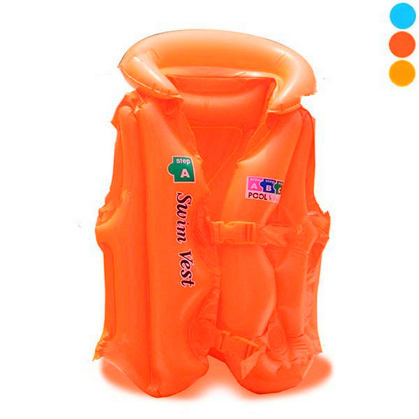 Child Inflatable Swim Vest , Kids' Life Jacket in the Swimming Pool