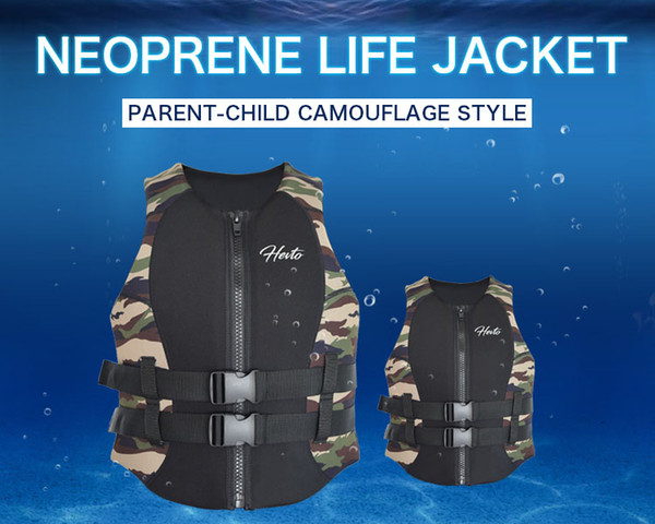 high quality neoprene safe floating life jacket vest with PVC EPE foam for Kids water sports customized logo available