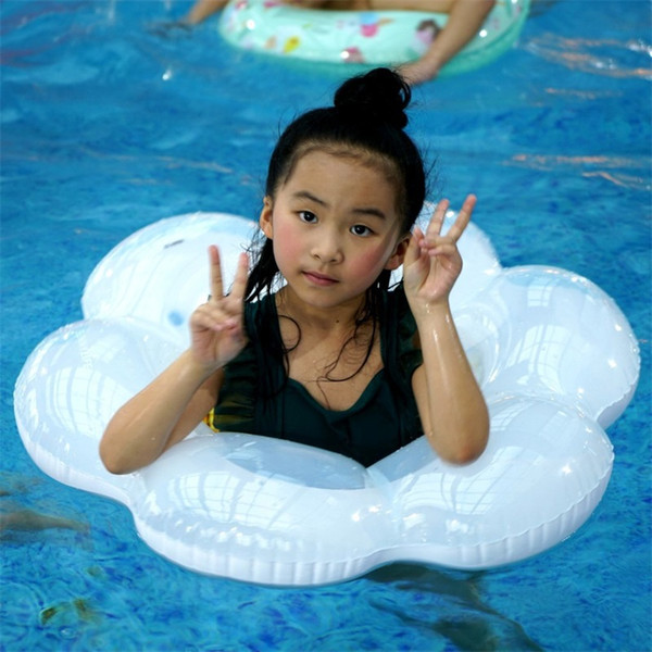 Flaky Clouds Seat Float Baby Inflation Swimming Ring Pool Summer Fun Water Pool Toy Flamingo Chromatic 20jlf1