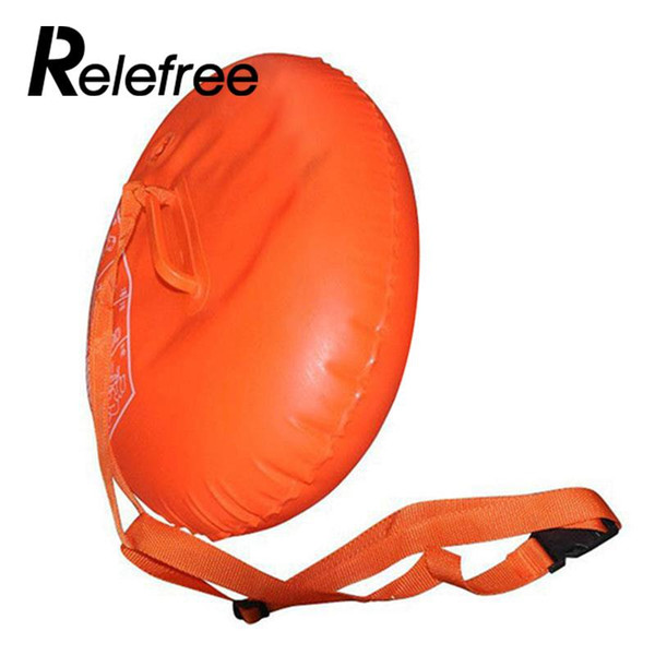 Relefree Sports Safety Swim Device Upset Inflated Buoy Flotation For Open Water Sea