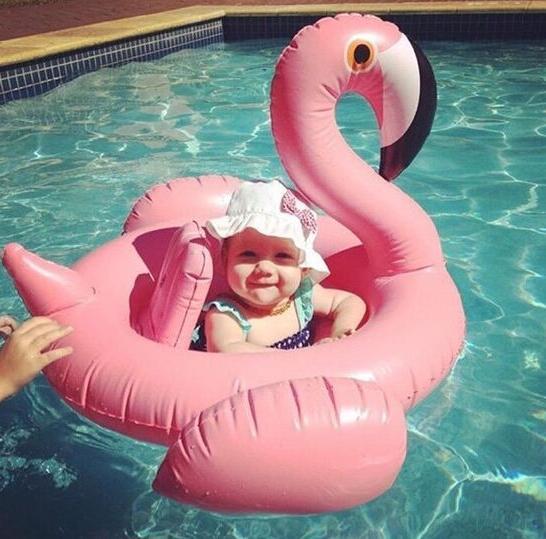 Swan Inflatable Float Swim Ring Baby Summer Toys Swan Swimming Seat Ring Water Toys Beach Toys 2 Colors( White and Pink)