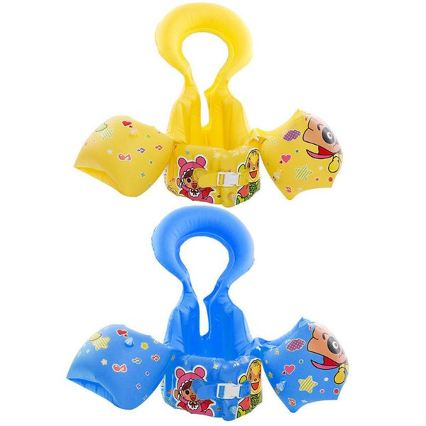 3 in 1 Cartoon Kids Childer Life Vest Inflatable Adjustable Arm Baby Ring Swimming Circle Pool Accessories Water Survival Safety
