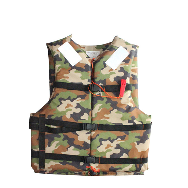 Top Quality Man/Women Life Vest Suit for Water Sports Ski Upstream Drifting Surfing Sandbeach Life Jacket with Whistle Q
