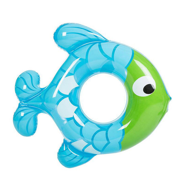 Inflatable Lap Swimming Pool Baby Swim Float Rubber Ring Fish Shape Baby Swimming Circle Kids Pool Safety Child Toys