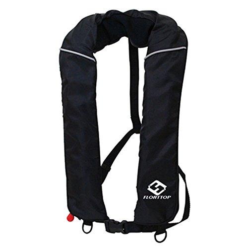FLOATTOP Adult Automatic Manual Inflatable PFD Life Jacket Life Vest Survival Swimming Boating Fishing 150N Buoyancy 33lbs