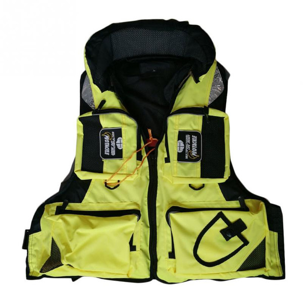 Adult Life Jacket Adjustable Safety Life Jacket Survival Vest Swimming Boating Fishing Ski Drifting Vest L-2XL Large Sizes