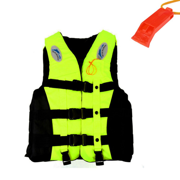 Mounchain S-3XL Swimwear Polyester Adult Life Jacket surfing Vest Fishing Survival Suit Whistle Inflatable Life Jackets Vest