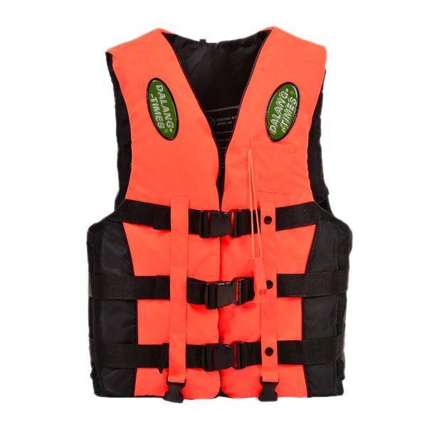 Wholesale- Hot Sale Dalang Times Boating Ski Vest Adult PFD Fully Enclosed Size Adult Life Jacket Orange Size S M L XL XXL XXXL