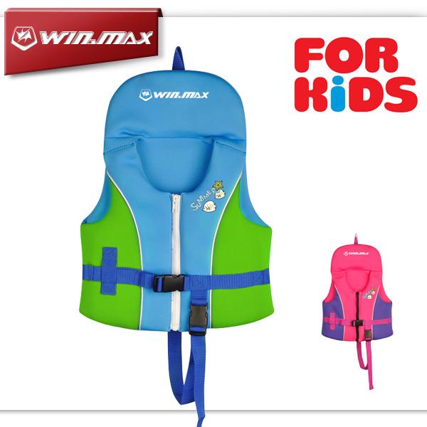 2017 AAA Newest Summer Swimming Life vest Children's Inflatable Swimming Jacket Bathing Suit for Kid Candy Color Safety Product Brand WINMAX