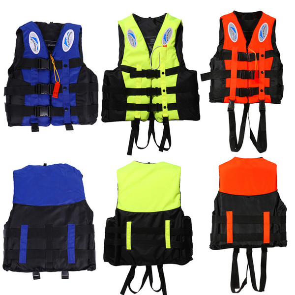 6 Sizes Professional Life Jacket Swimwear Polyester Life Vest Colete Salva-vidas for Water Sports Swimming Drifting Surfing