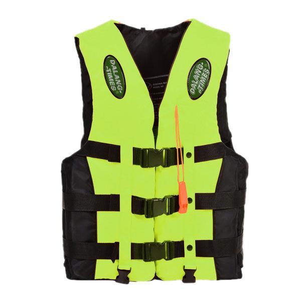 Wholesale- New Sale High Quality Dalang Times Boating Ski Vest Adult PFD Fully Enclosed Size Adult Life Jacket Green S M L XL XXL XXXL