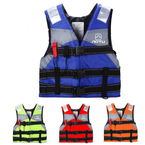Children increase professional swimming life jacket drifting suit fishing suit buoyancy vest whistle at 9036 - 1