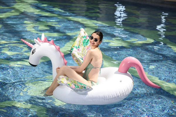Pegasus Captain Floaty Unicorn Pool Float Adult Outdoor Swim Pool Ring
